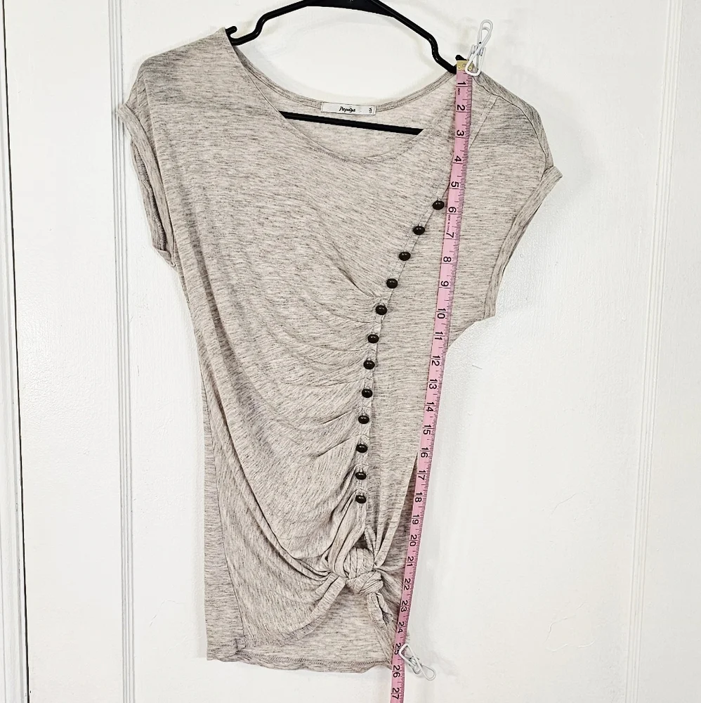 Stylish Ruched Button Blouse - Picture 5 of 8